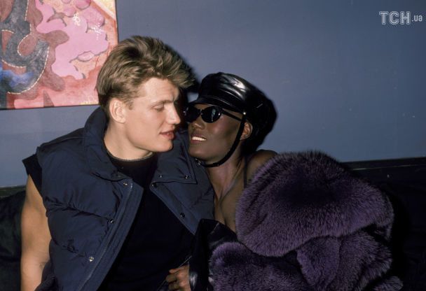 Дольф Лундгрен и Грейс Джонс, 1984 год / © Getty Images