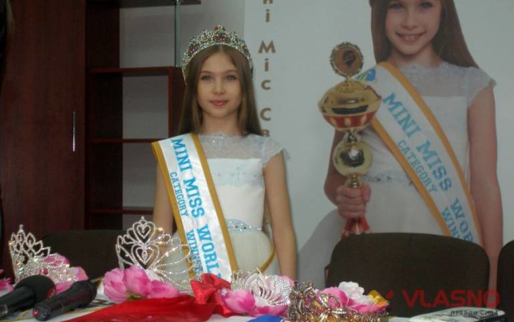 8-летняя украинка стала обладательницей короны &laquo;Мини-мисс мира&raquo; / © vlasno.info