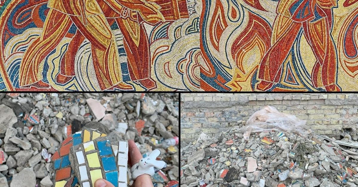 У Києві знищили унікальну мозаїку на ВДНГ