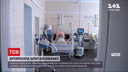 Коронавірус в Україні: на Волині зафіксували антирекорд ушпиталених