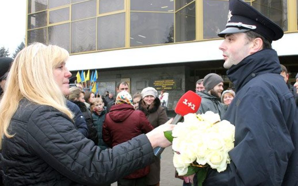Луцькі патрульні склали присягу на вірність українському народу / © Департамент комунікації Нацполіції України