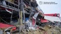 Последствия удара по терминалу "Новой почты" в Запорожье