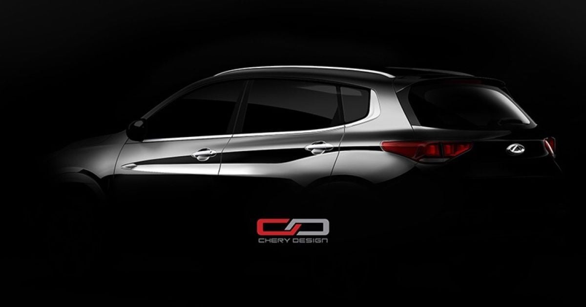 Chery показала очередной тизер нового кроссовера Tiggo 7