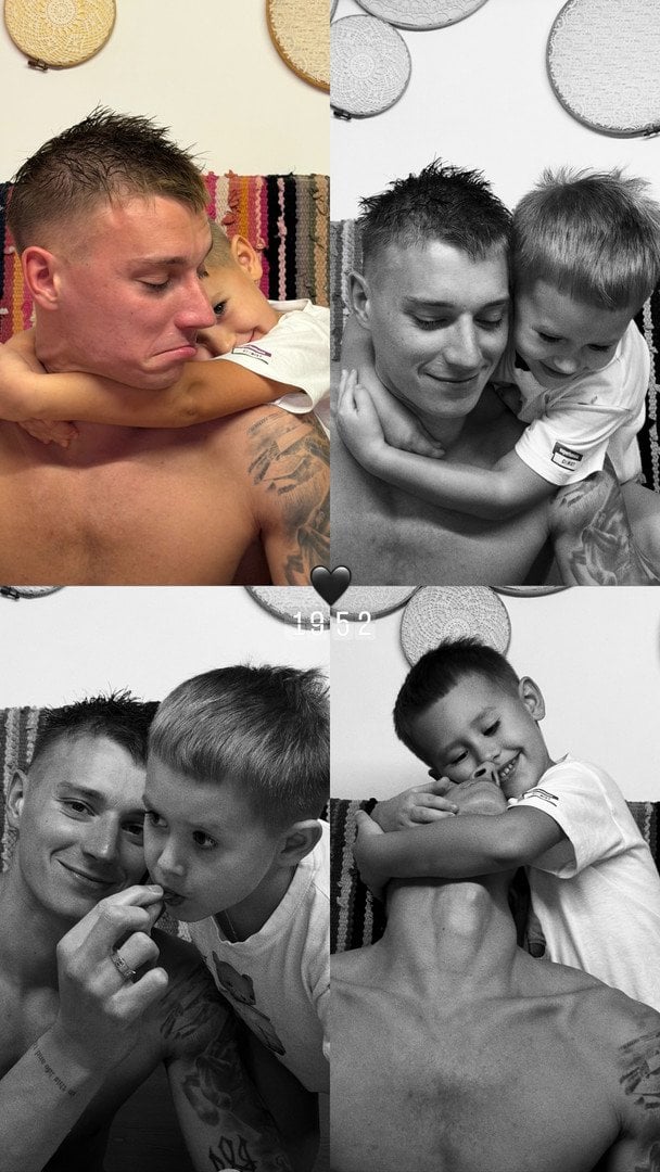 Володимир Бражко та Лев — син Даші Квіткової / © instagram.com/kvittkova