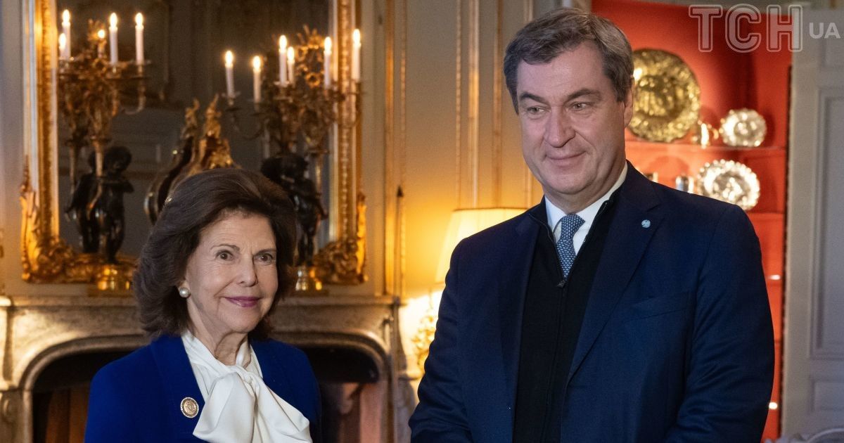 Королева Сільвія та прем'єр-міністр Баварії Маркус Зедер