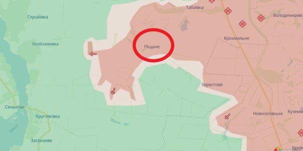 Продвижение РФ в Донбассе. Карта DeepState.