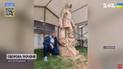 Український скульптор переміг на конкурсі у Лондоні, вирізьбивши малюка, який тікав від війни