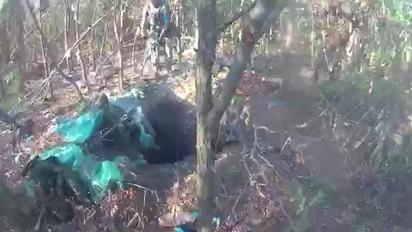 Боец ВСУ показал фрагмент боя в районе Роботиного