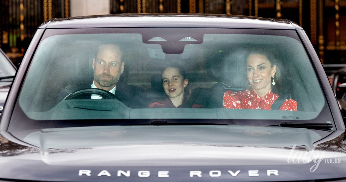 Принц Уильям, принцесса Шарлотта и принцесса Кейт