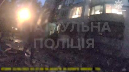 У МВС показали перші кадри одразу після вибуху в столичній багатоповерхівці