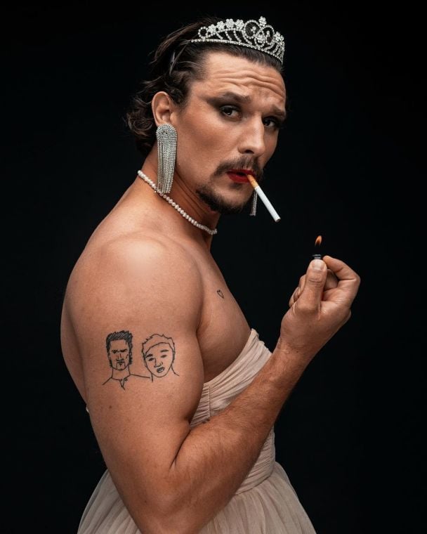 Тарас Цимбалюк у рожевій сукні / © instagram.com/taras.tsymbaliuk