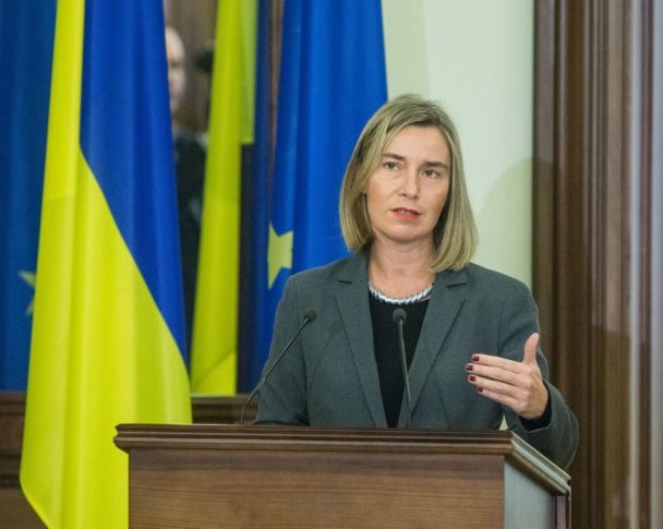 Федеріка Могеріні в Києві / © Сайт президента України