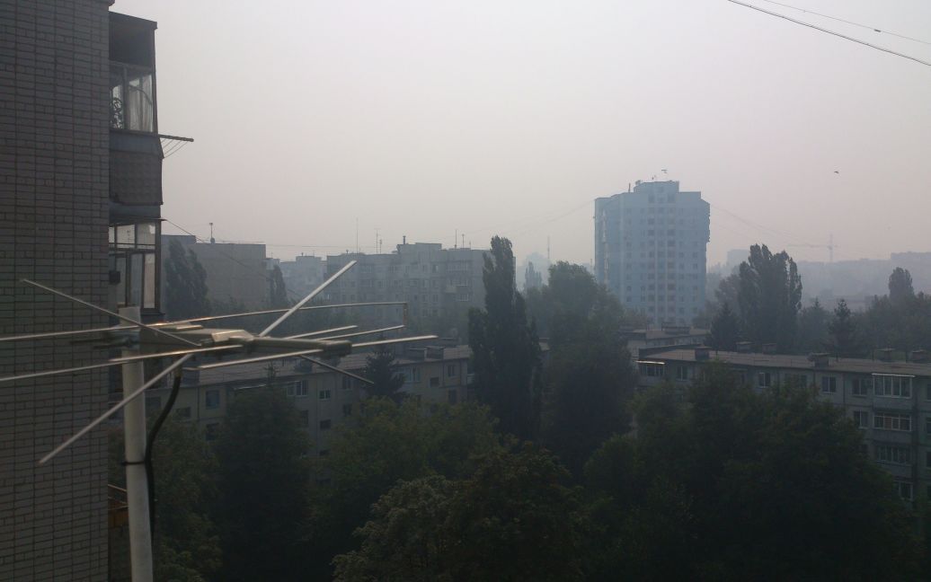 Часть Полтавщины затянуло дымом / © ТСН.ua