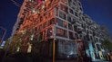Здание ЖК в UNIT.City, пострадавшее от обстрела. Фото со страницы основателя компании Strimco Романа Ланского