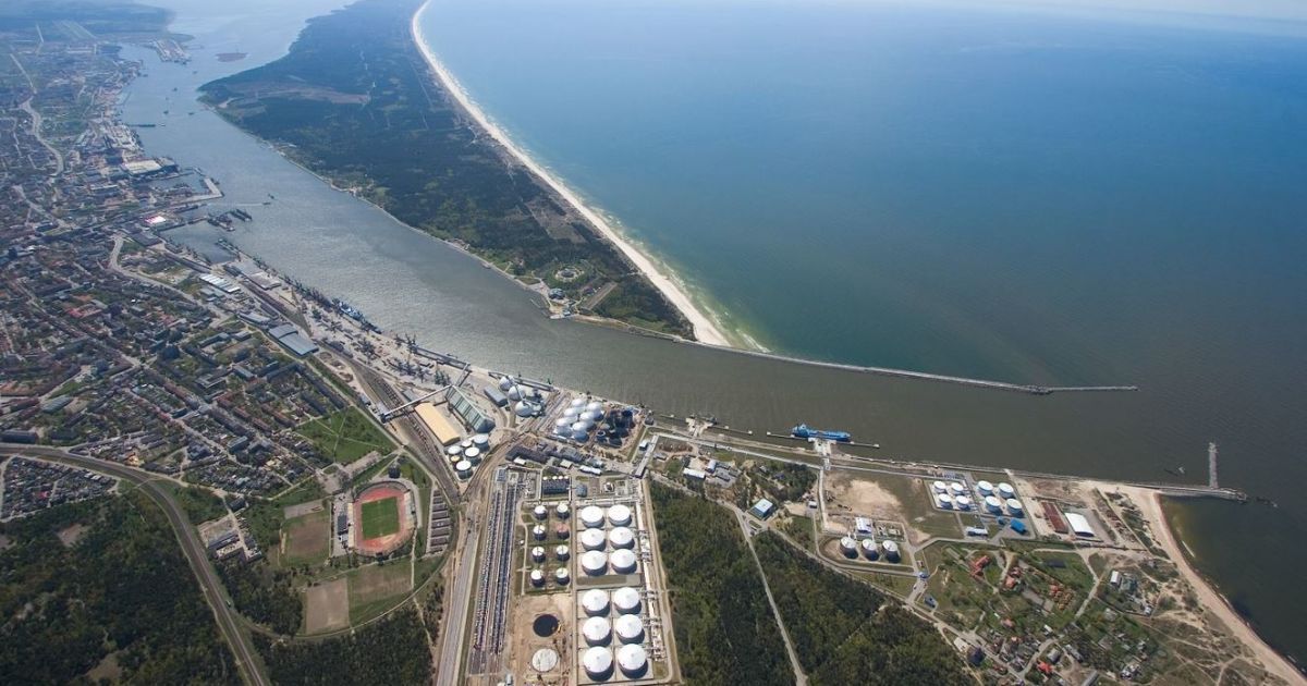 Морской терминал по приемке газа в Клайпеде в Литве