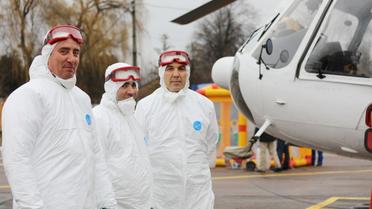 Коронавірус. Вертоліт-трансформер Мі-8МТВ-1, який буде транспортувати ймовірних хворих на коронавірус._2 / © ГСЧС