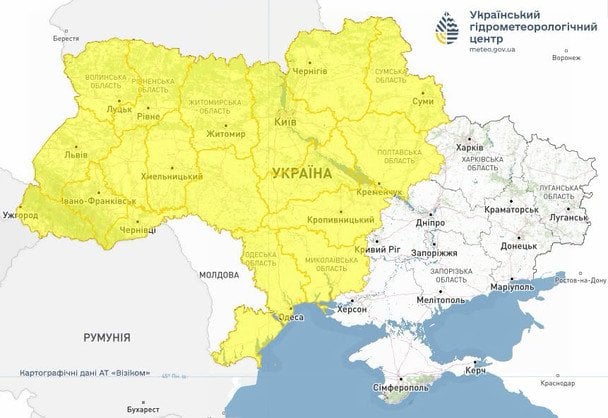 Українців попереджають про небезпечні метеорологічні явища 3 липня / © Укргідрометцентр