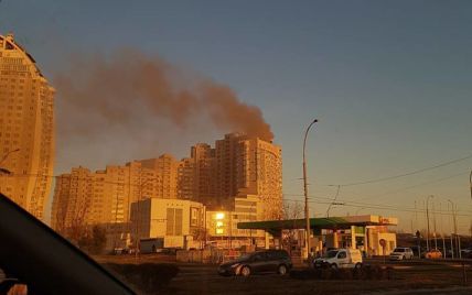 В пожаре элитной высотки на киевской Оболони под угрозой была детская жизнь