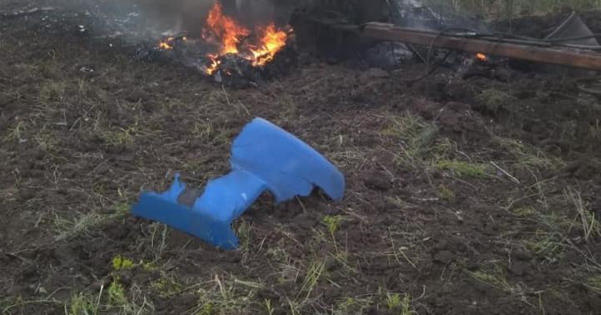 підірваний трактор_3 / © Facebook/Юрій Клименко
