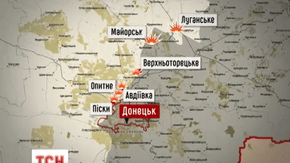 По українських позиціях на Донбасі усю ніч гатили бойовики