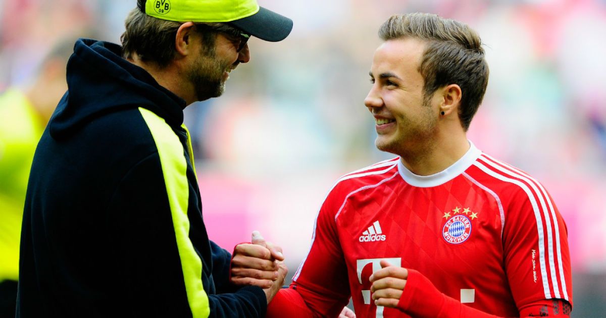 Клопп и Гетце в сезоне 2014/15.