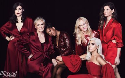 Ніколь Кідман і Леді Гага у шикарних червоних сукнях знялися для обкладинки The Hollywood Reporter