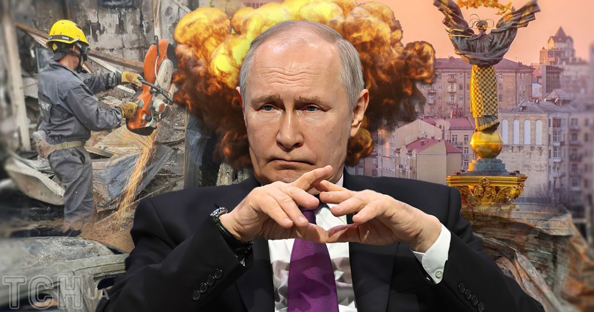 Путин снова начал обстреливать Киев/коллаж ТСН.ua