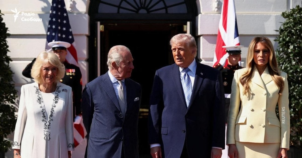 Чарльз III с Камиллой и Дональд Трамп с Меланией