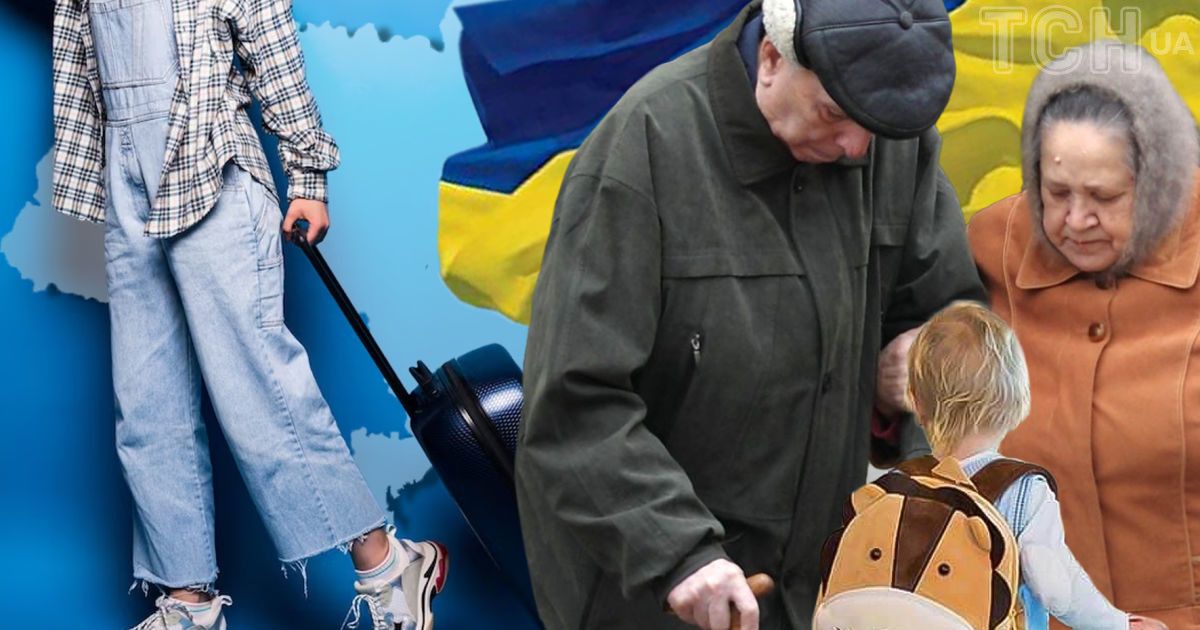 Після закінчення війни жінки не повернуться до України, а демографічне навантаження на працездатне населення становитиме 624: дітьми – 174, а особами старше 60 років – 450 / колаж ТСН.ua
