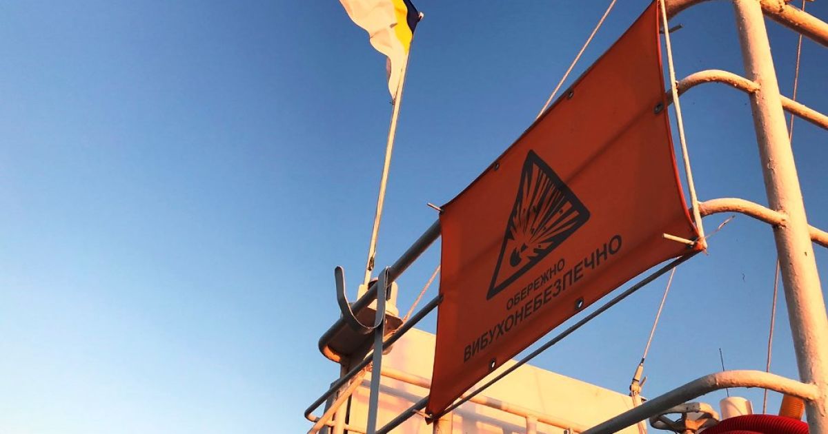 В Херсонській області триває розмінування затонулого міноносця часів Другої світової війни