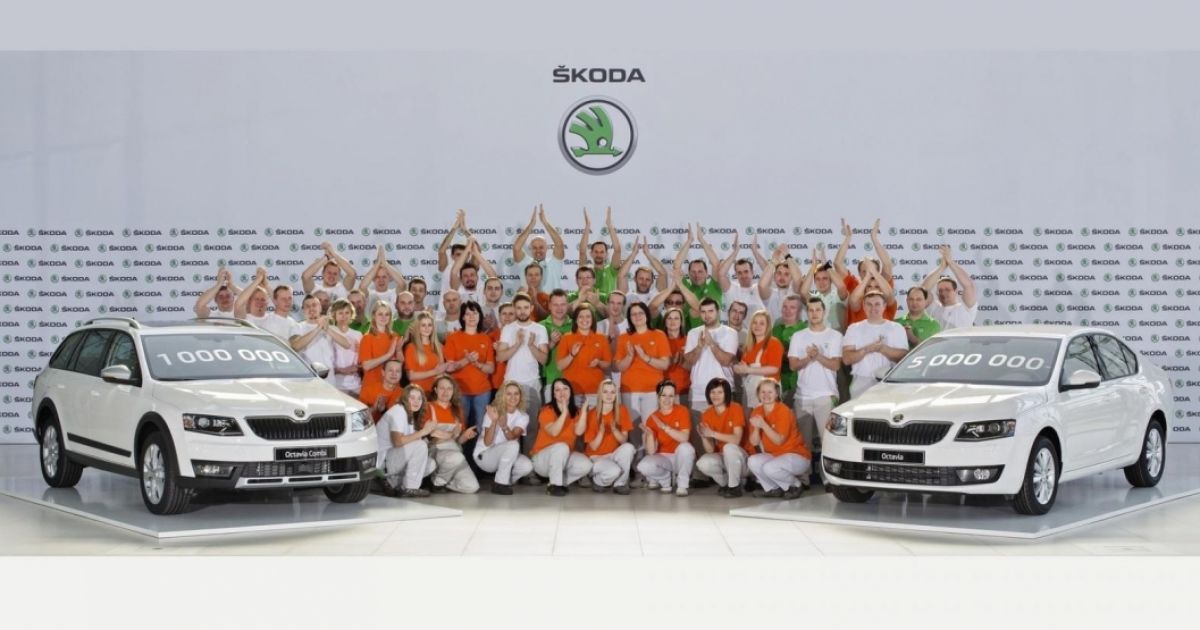 Skoda выпустила миллионный экземпляр Octavia третьего поколения