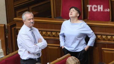 Надія Савченко у сесійній залі парламенту / © УНІАН