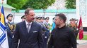 Кронпринц Норвегии Гокон и президент Украины Владимир Зеленский