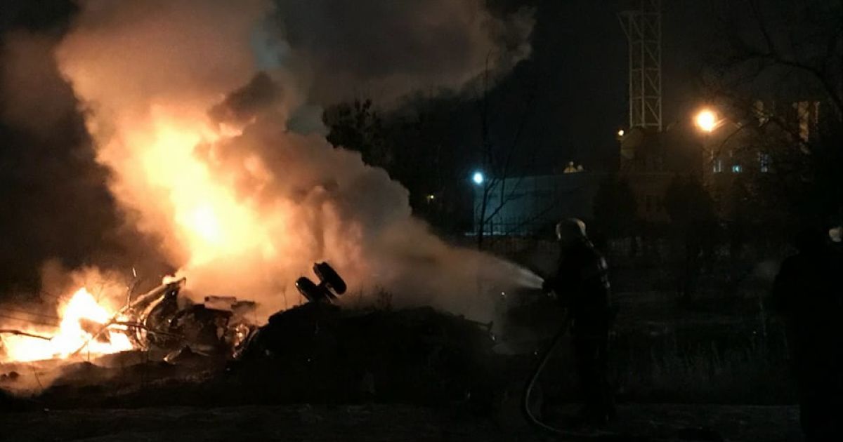 гелікоптер упав у Кременчуці_1 / © Управление ГСЧС в Полтавской области
