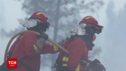 Іспанські вогнеборці допомагають загасити масштабні лісові пожежі в Португалії