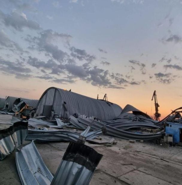 The Russian occupiers struck the port in the Odesa region with drones. Photo: Operational Command "South"