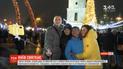 Тисячі людей продовжують святкувати Новий рік у столичних новорічних містечках