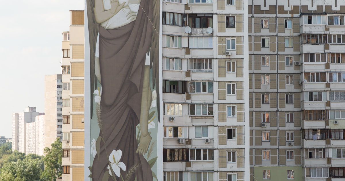 У Києві створили найбільшу візантійську фреску-мурал у світі