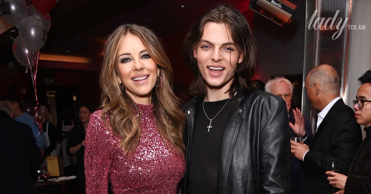 Елізабет Герлі з сином Деміаном