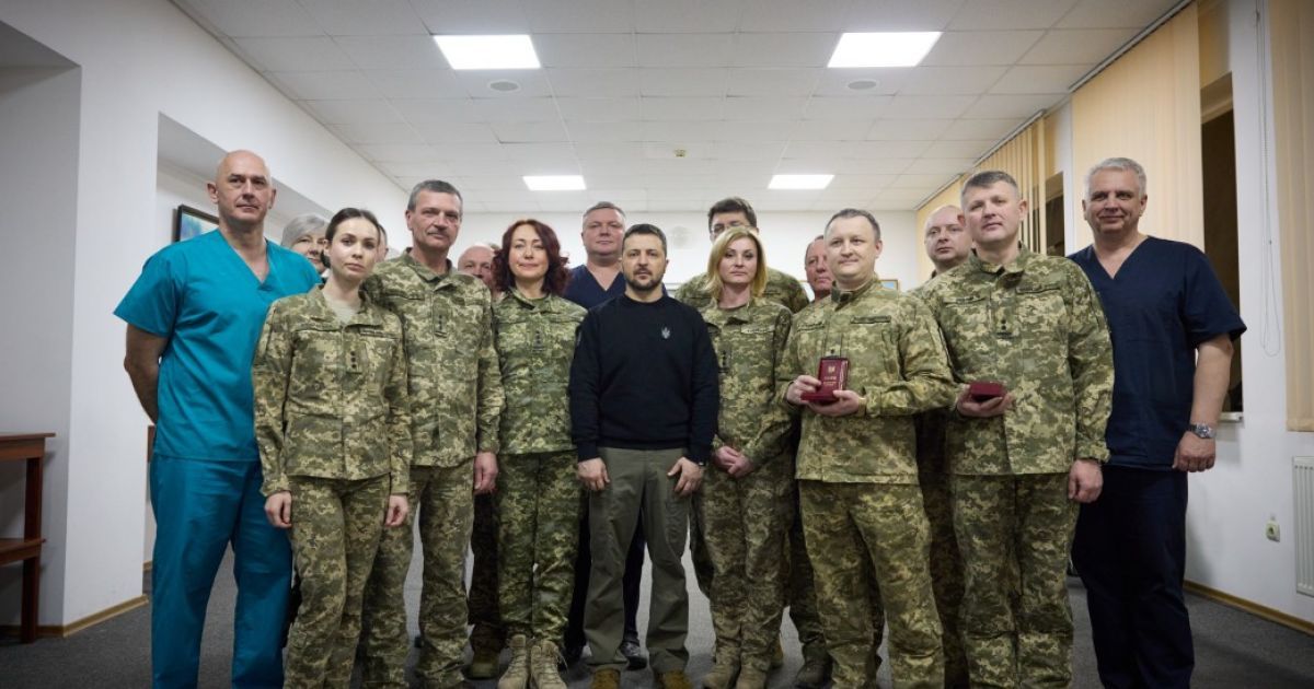 Зеленський у львівському шпиталі