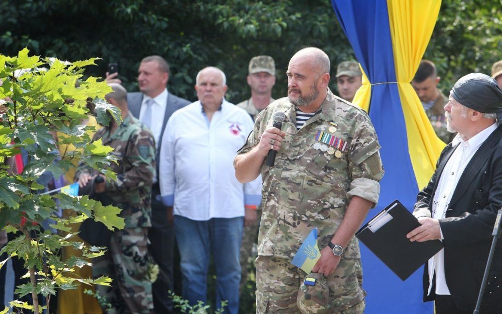 На церемонії відкриття були присутні українські бійці. / © УНІАН