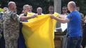 На церемонії відкриття були присутні українські бійці.