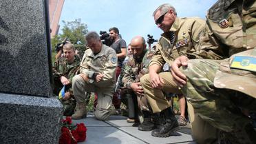 На церемонії відкриття були присутні українські бійці. / © УНІАН