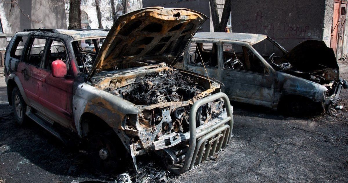 Нацгвардейца осудили за поджог авто. Фото иллюстративное