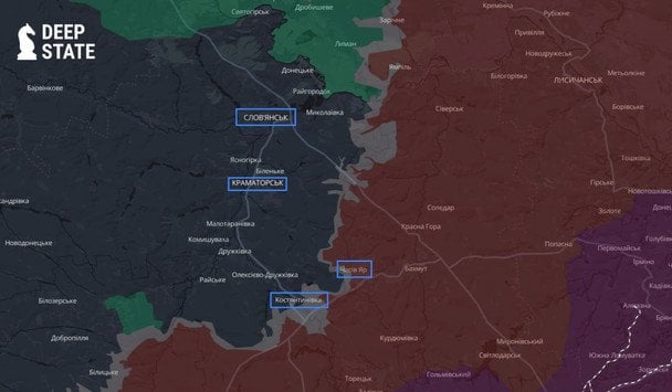 Ситуація на фронті. / © t.me/DeepStateUA