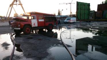 пожежа на складах заводу Росава у Білій Церкві_3 / © ГСЧС Украины