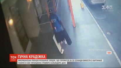 У Сан-Франциско невідомий виніс з галереї гравюру Сальвадора Далі лише за 32 секунди