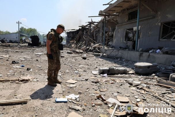 The Russian army struck Pokrovsk on July 8.