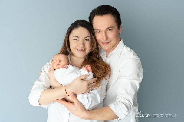 Олексій Нагрудний з дружиною та сином