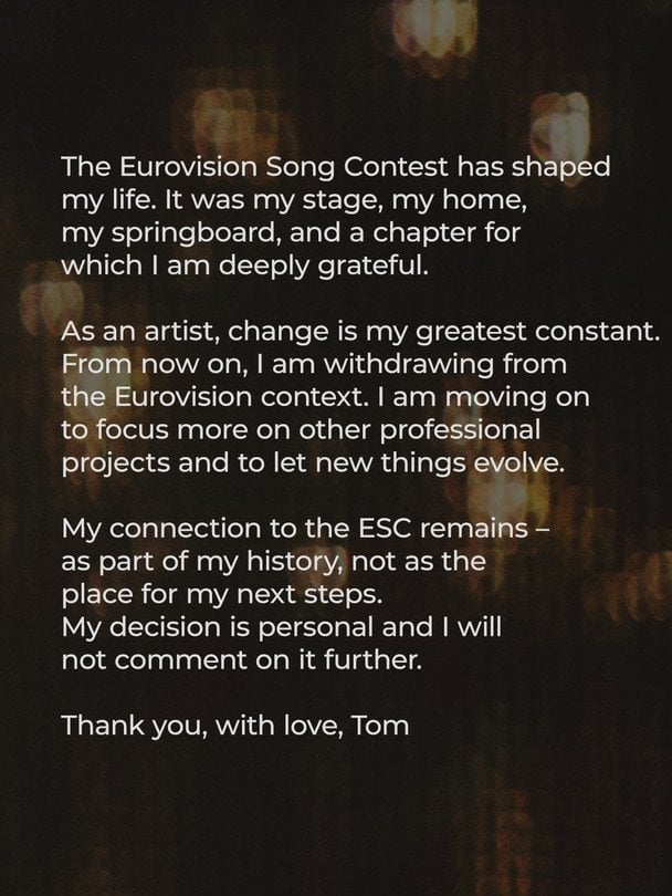 Заява Кончіти Вурст про "Євробачення" / © instagram.com/conchitawurst